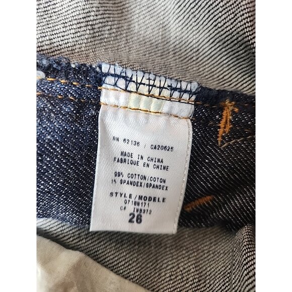 Guess Jeans Belmont Flare Womens 26 Stretch Denim Dark Wash Blue - Picture 9 of 13